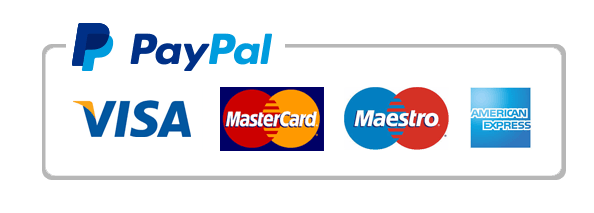 pagamenti sicuri con Paypal e Carta di Credito